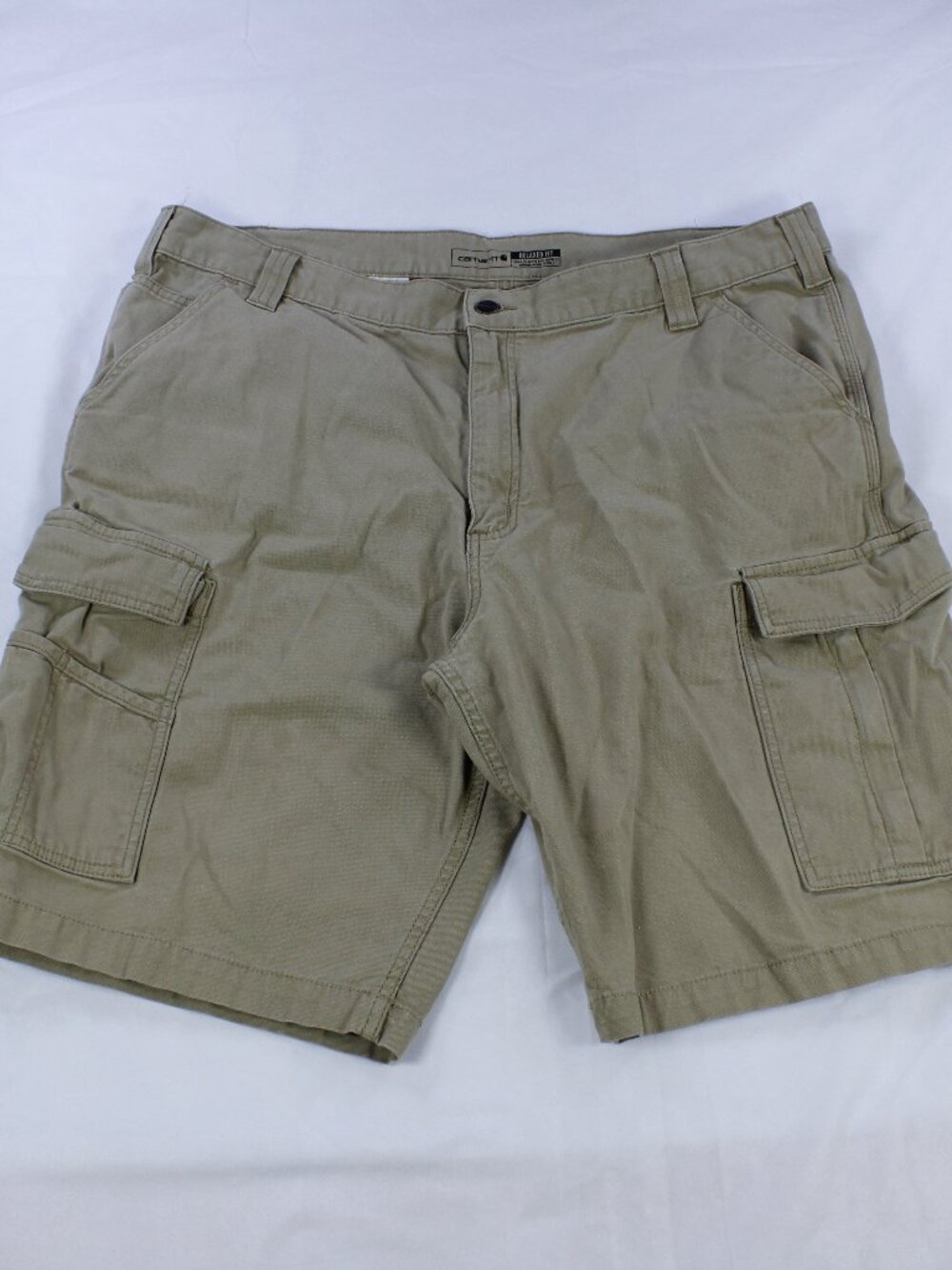 Carhartt Relaxed Fit Cargo Shorts - Cotton Canvas - Khaki - Size 42